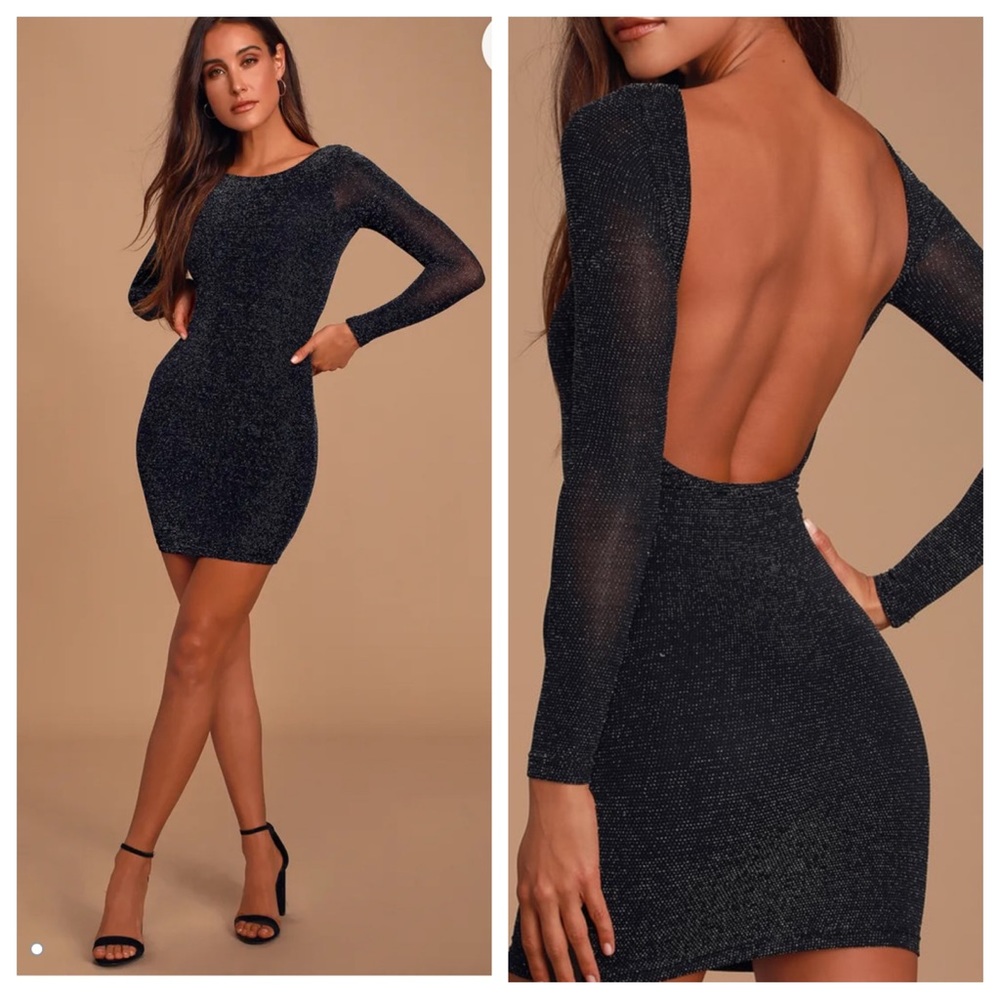 Lulu’s Gift of Love backless bodycon dress